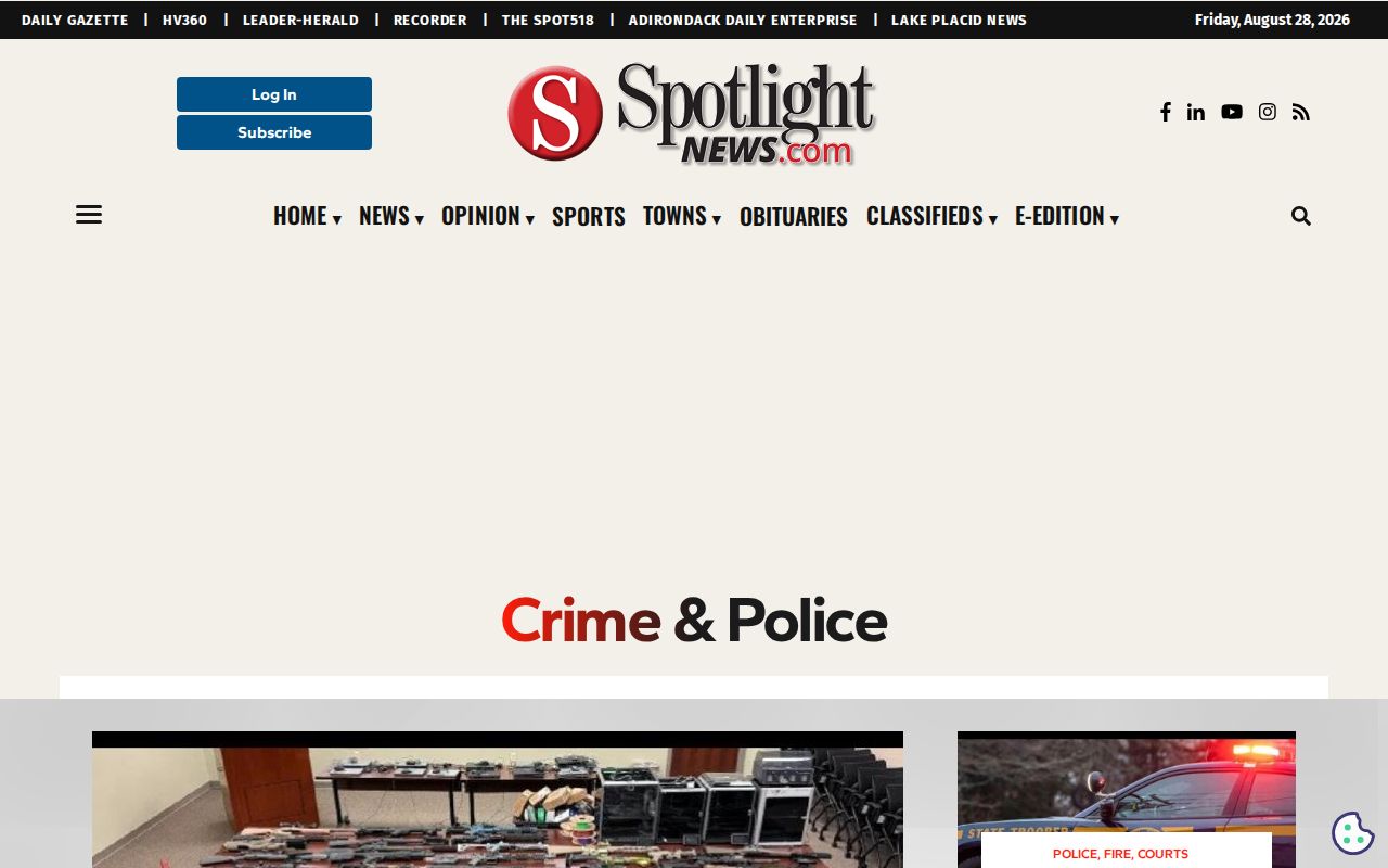 Albany County and Colonie crime-news reporting index from Spotlight News